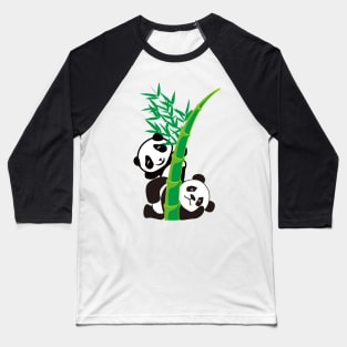 Panda and Bamboo 5 Baseball T-Shirt